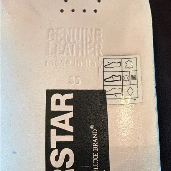 Golden Goose Stitched Red Heart / Star Superstar Size 35 - Picture 6 of 14